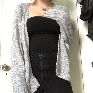 A grey cardigan from Hollister